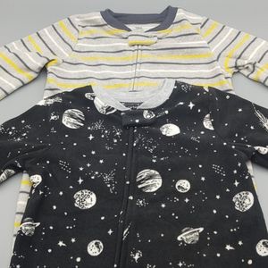 Lot (2) New Carter's Fleece Footed PJ's Sz. 18 mo.